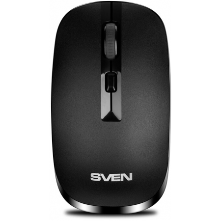 Беспроводная мышь SVEN RX-260W чёрная (2,4 GHz, 3+1кл. 800/1200/1600DPI, блист.), фото 