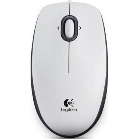 Мышь Logitech Optical Mouse B100 White USB OEM, фото 