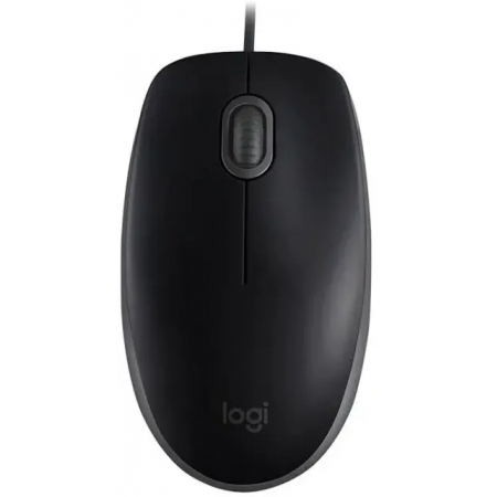 Мышь проводная Logitech M110 Silent черный, 1000 dpi, USB, кнопки - 3, фото , изображение 2