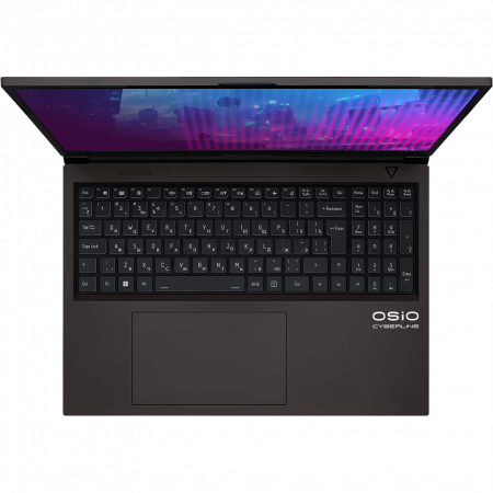 Ноутбук Osio CyberLine C160i-002 коричневый Core i5 12600H 16Gb SSD512Gb NVIDIA GeForce RTX4050 6Gb 16" IPS WUXGA (1920x1200) noOS WiFi BT Cam 3410mAh, фото , изображение 4