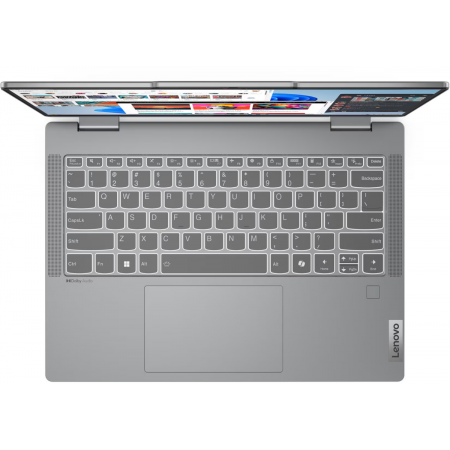 Ноутбук Lenovo IdeaPad 5 2-in-1 14IRH9 83KX0041PS (КЛАВ.РУС.ГРАВ.) Luna Grey 14" WUXGA (1920x1200) OLED 400nits Touch i7-13620H/16Gb/512Gb SSD/DOS/+Pen, фото , изображение 10