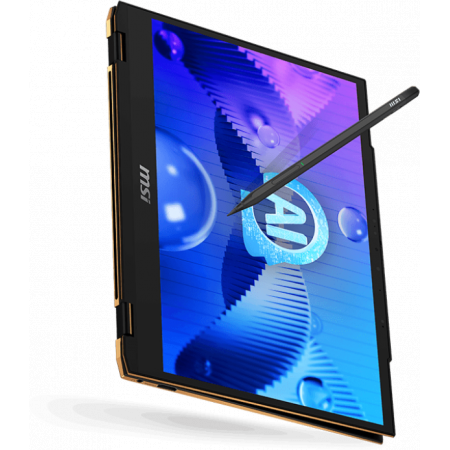 Ноутбук MSI Summit E13 AI Evo A1MTG-001US Core Ultra 7 155H 16Gb SSD1Tb Intel Arc 13.3" IPS Touch FHD+ (1920x1200) Windows 11 Home Multi Language black WiFi BT Cam (9S7-13P411-001), фото , изображение 3