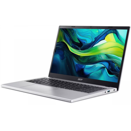 Ноутбук Acer Aspire Lite AL15-61P-R83Y 15,6" FHD 1920x1080 Non-glare IPS / 800:1 / 250 nit AMD Ryzen™ 5 8640HS UMA 16 GB DDR5 Memory 512GB PCIe NVMe SSD Silver Plastic None(Boot-up only), фото , изображение 3