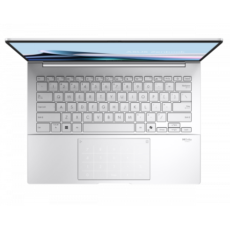 Ноутбук Asus Zenbook 14 UX3405CA-PP477 Core Ultra 9 285H 32Gb SSD512Gb Intel Arc 14 OLED FHD+ (1920x1200) без ОС silver WiFi BT Cam Bag (90NB14W2-M00N00), фото , изображение 3