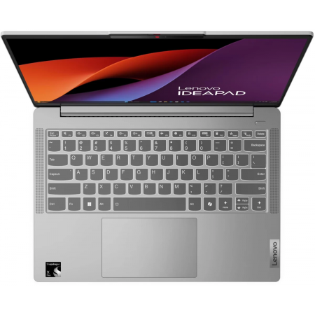 Ноутбук Lenovo IdeaPad Slim 5 14Q8X9 14"(1920x1200 IPS)/Qualcomm Snapdragon X1P-42-100(3.4Ghz)/16384Mb/512PCISSDGb/noDVD/Int:Adreno X1-85/Cam/BT/WiFi/57WHr/war 1y/1.48kg/cloud grey/Win11Home + 65W, RU kbd, фото , изображение 3