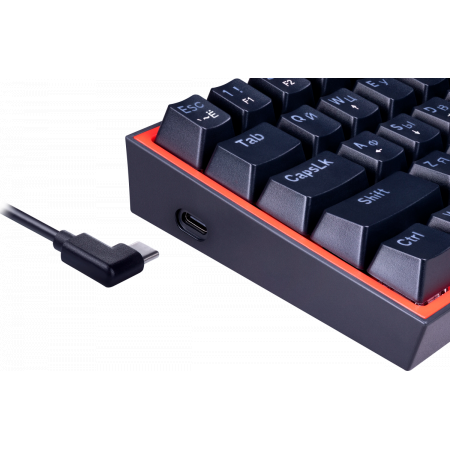 Клавиатура REDRAGON (72594) Fizz RU,Rainbow,красные свитчи, фото , изображение 6