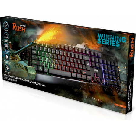 Клавиатура игровая Smartbuy RUSH Armor 310 USB черная [SBK-310G-K], фото , изображение 3