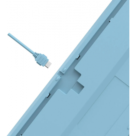 Клавиатура A4Tech Fstyler FS300 механическая белый/синий USB for gamer LED (FS300 PANDA SNOWBOARDING), фото , изображение 17