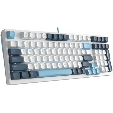 Клавиатура A4Tech Fstyler FS300 механическая белый/синий USB for gamer LED (FS300 PANDA SNOWBOARDING), фото , изображение 2