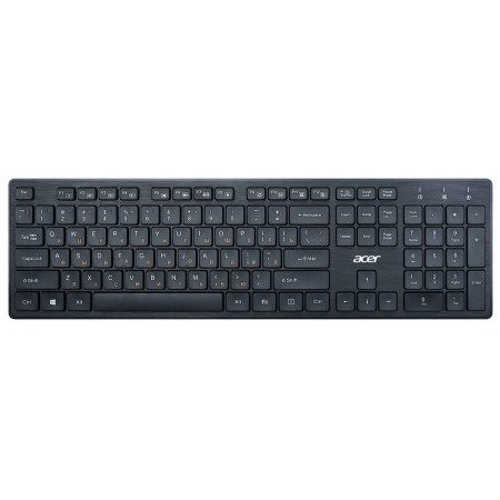 Клавиатура Acer OKW122 черный USB Multimedia (ZL.KBDEE.00C), фото 