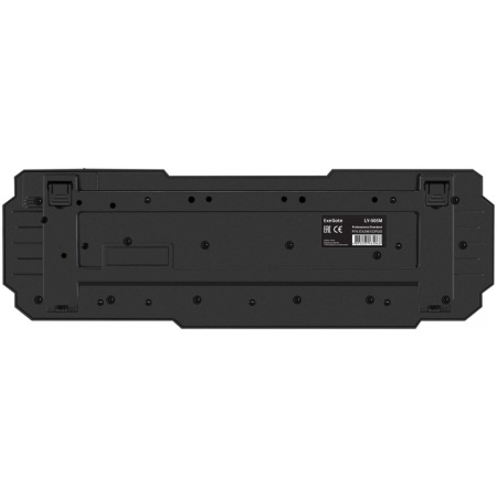 Клавиатура ExeGate Multimedia Professional Standard LY-505M (USB, полноразмерная, влагозащищенная, 114кл., Enter большой, 8 красных клавиш, мультимедиа, длина кабеля 1,5м, черная, Color Box), фото , изображение 2