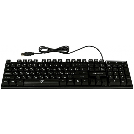 Клавиатура KG-23U BLACK Nakatomi Gaming - игровая с RGB-подсветкой, USB, черная, фото , изображение 2
