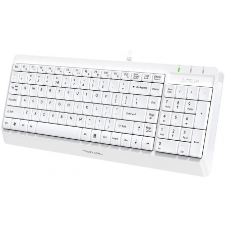Клавиатура + мышь A4Tech Fstyler F1512 клав:белый мышь:белый USB (F1512 WHITE), фото , изображение 4