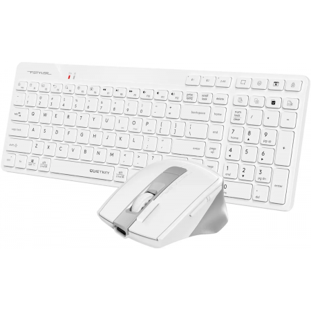 Клавиатура + мышь A4Tech Fstyler FB2800C Air2 White клав:белый/серый мышь:белый/серый USB беспроводная Bluetooth/Радио slim, фото , изображение 4