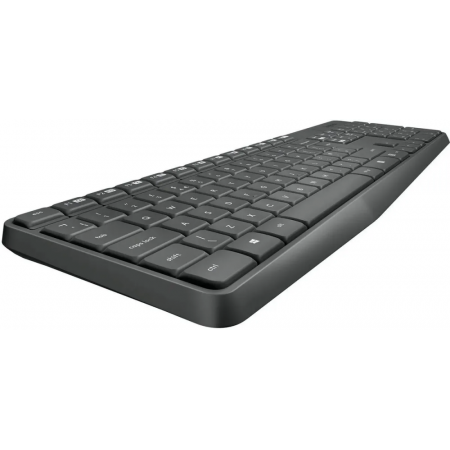 Клавиатура + мышь Logitech MK235 клав:серый мышь:серый/черный USB беспроводная Multimedia (920-007949), фото , изображение 4