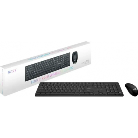 Клавиатура + мышь MSI FORGE K200 W COMBO MS-8ZA4 клав:черный мышь:черный беспроводная (S11-43RU304-Y92), фото , изображение 5