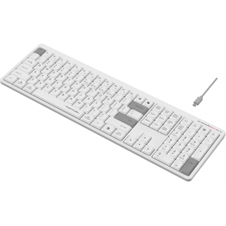 Клавиатура A4Tech Fstyler FBX55C белый USB беспроводная BT/Radio slim Multimedia (FBX55C), фото , изображение 6
