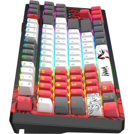 Клавиатура A4Tech Bloody WS87 Naraka механическая беспроводная USB черный/красный (WS87), фото , изображение 8
