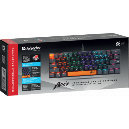 Клавиатура DEFENDER USB APEX GK-002 RU 45003, фото , изображение 3