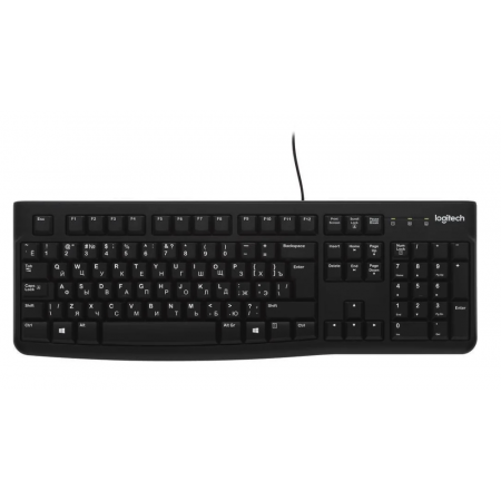 Проводная: Logitech K120 Black USB RTL, фото , изображение 2