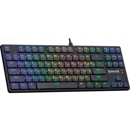 Механическая клавиатура Anubis RGB,тонкая,тихая,87клавиш,б.п. Redragon, фото , изображение 2