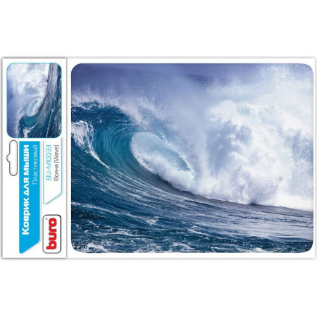 Коврик для мыши Buro BU-M10033 Мини рисунок/волна 230x180x2мм, фото 