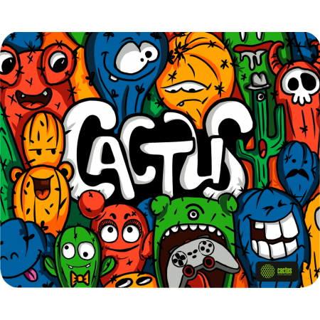 Коврик для мыши Cactus CS-MP-D03M Colorful Cacti 300x250x3мм, фото 