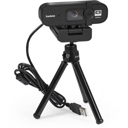 Веб-камера Exegate Stream HD 4000 4K UHD T-Tripod, фото , изображение 2