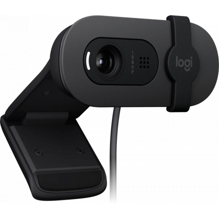 Веб-камера Logitech Webcam Brio 100, 1920x1080, GRAPHITE, защитная шторка, [960-001585], фото , изображение 3