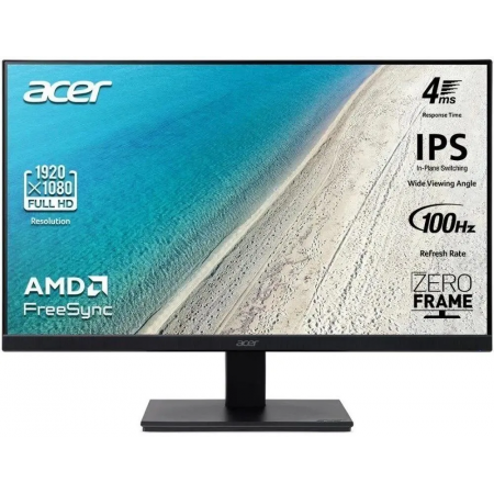 Монитор 21.5 Acer V227QE3bipv IPS 1920x1080, 100 Гц, 4 мс, 16:9, 250 кд/м2, 1хHDMI, 1хDP, 1хVGA, черный, фото , изображение 2