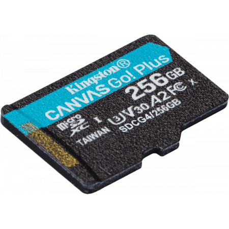 Флеш карта microSDXC 256GB Kingston SDCG4/256GBSP Canvas Go! Plus V10 A2 w/o adapter, фото 