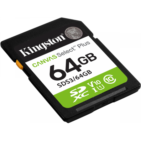 Флеш карта SDXC 64GB Kingston SDS3/64GB Canvas Select Plus w/o adapter, фото , изображение 2