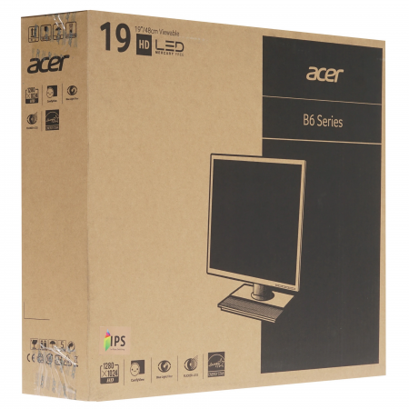 Монитор Монитор/ ACER V196LBB 19'', Black Matt, 5:4, IPS, 1280x1024, 5ms, 250cd, 75Hz, VGA, Vesa:100x100, фото , изображение 8