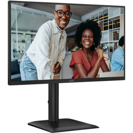 Монитор 23.8" AOC 24E4U Black (1920x1080, IPS, 120hz, 80M:1, 300cd, 4 ms, HDMI 1.4, DisplayPort 1.2, 4*USB, Speakers, Height adj 150, pivot, VESA 100, 3Y), фото 