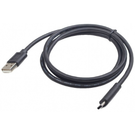 Кабель USB2.0 Cablexpert (RU) AM/Type-C CCP-USB2-AMCM-1.8M-RU-B, 3A, 36Вт, QC3.0, медь, двойной экран, 1.8м, чёрный, пакет, фото , изображение 3