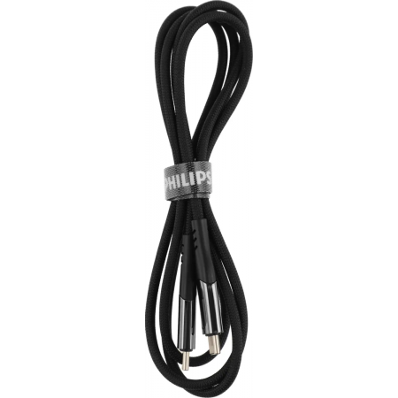 Кабель Philips DLC9100 USB Type-C (m)-USB Type-C (m) 1.2м черный коробка (упак.:1шт), фото , изображение 2