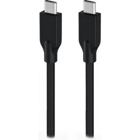 Кабель Genius ACC-C2CC-3A. Выход: USB-C -> USB-C. USB 3.0, плетеный нейлон, 150 см. черный, фото 