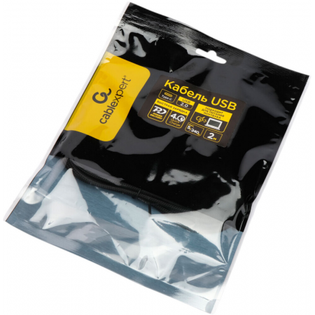 Кабель USB2.0 Cablexpert СС-USB2.0-240W-2M Type-C/Type-C, 5А, 240Вт, PD3.1/QC4.0, медь, 2м, черный, пакет, фото , изображение 3