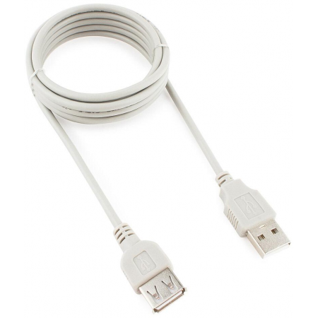 Кабель удлинит. USB 2.0 Gembird/Cablexpert CC-USB2-AMAF-6-N серый (1.8м, AM/AF, пакет) (CC-USB2-AMAF-6-N), фото , изображение 2