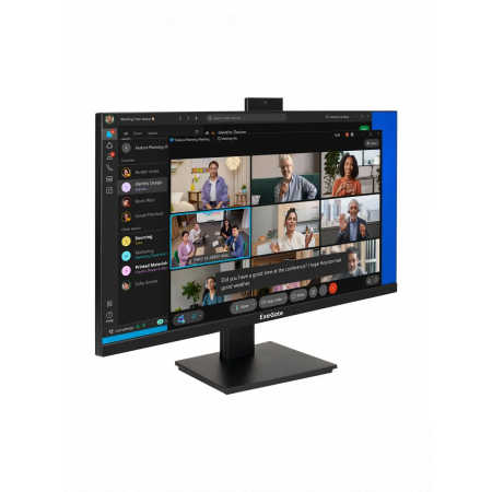 Монитор со встроенной веб-камерой и аудио выходом 27" WQHD ExeGate SuperView EA2700C (IPS LED Grade A+, 2560x1440@75Гц (WQHD), 16:9, 250cd/m2, 1000:1, 178°/178°, 5ms, HDMI2.0, DisplayPort, USB, audio-out, FHD веб-камера 2MP, микрофон, Flicker-free, FreeSy, фото 