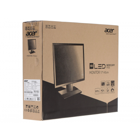 Монитор ACER V176Lb 17'',, Black Matt, 5:4, TN, 1280x1024, 5ms, 250cd, 75Hz, VGA, Vesa:100x100, фото , изображение 9