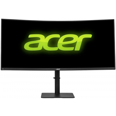 Монитор Монитор/ Acer CZ342CURVbmiphuzx 34'', ZeroFrame, Curved 1000R, Black, 21:9, VA, 3440x1440, 0,5ms, 300cd, 180Hz, HDMI(2.0), DP(1.4), Type-C(65W), USB2.0, USB-B (2up 2down), Speakers 3Wx2, FreeSync Premium, HDR 10, hadj 110, Vesa:100x100, фото 