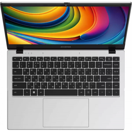 Ноутбук Digma EVE C4801 N100 8Gb SSD256Gb Intel UHD Graphics 14" IPS FHD (1920x1080) Windows 11 Professional silver WiFi BT Cam 5900mAh (DN14N1-8CXW01), фото , изображение 5