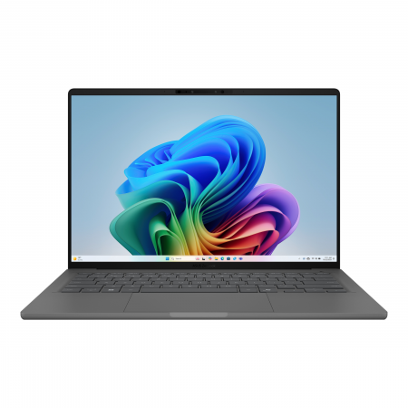 Ноутбук Asus Zenbook 14 UX3407QA-QD267W Snapdragon X X1-26-100 16Gb SSD512Gb Qualcomm Adreno 14" OLED WUXGA (1920x1200) Windows 11 Home grey WiFi BT Cam Bag (90NB1502-M00DN0), фото 