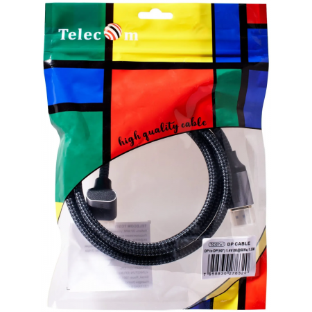 Кабель соединительный DP-DP 1.4V 8K@60Hz R-Angle 1.5м, медь, Telecom Pro , фото , изображение 5