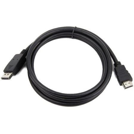 Кабель DisplayPort-HDMI Gembird/Cablexpert 1,8м, 20M/19M, черный, экран, пакет (CC-DP-HDMI-6), фото 