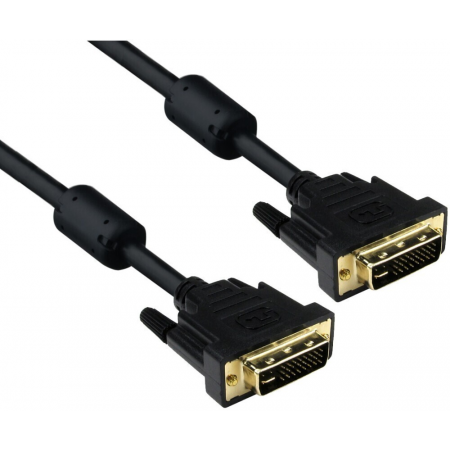 Кабель Exegate EX191095RUS DVI dual link (25M-25M) 3м Exegate, 2 фильтра, позолоченные контакты, фото 
