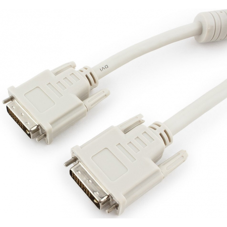 Кабель DVI-D single link Gembird, 3м, 19M/19M экран, феррит.кольца, пакет CC-DVI-10, фото 