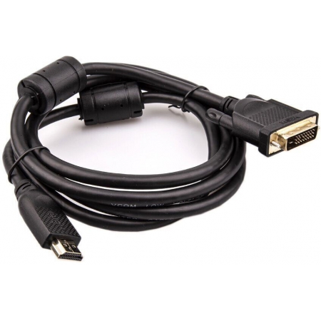Кабель HDMI AM/DVI(24+1)M, 1.8м, CU, 1080P@60Hz, 2F, VCOM , фото 