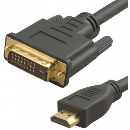 Кабель аудио-видео Lazco WH-141 HDMI (m)/DVI-D(m) 15м. Позолоченные контакты черный (WH-141(15M)), фото 